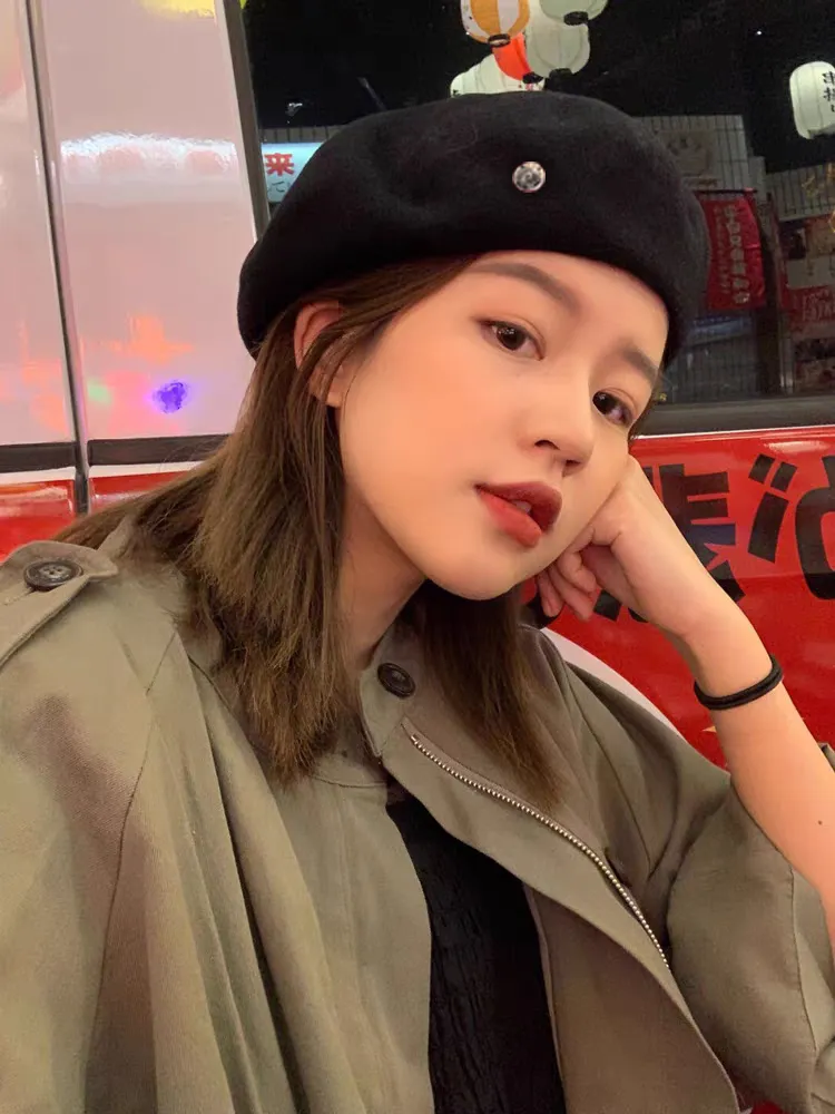☦︎𒋲☦︎Cro Heart Wool Beret
